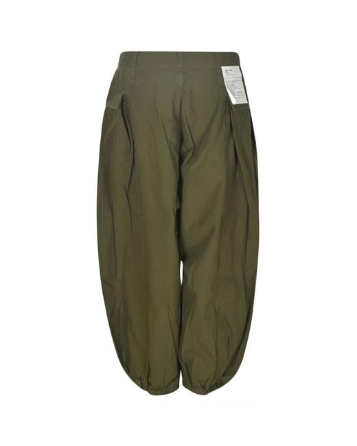 R13 Green Wide Trousers