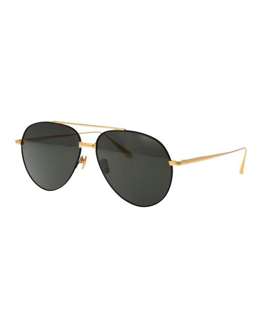 Linda Farrow Black Stylische marcelo sonnenbrille für den sommer