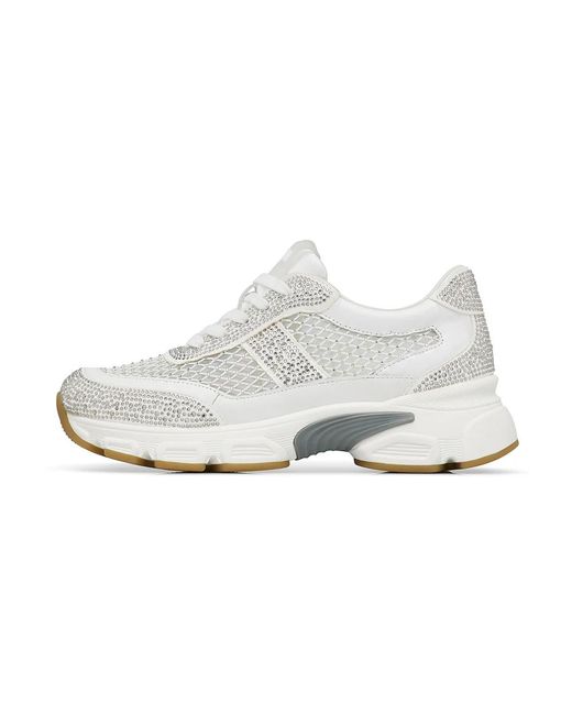 Loriblu Schoenen ,Wit ,Leer Sneaker in het White