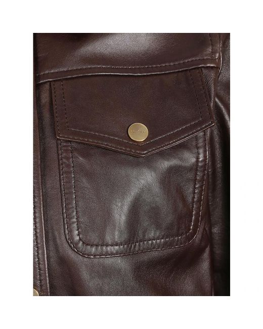 Max Mara Brown Leather Jackets