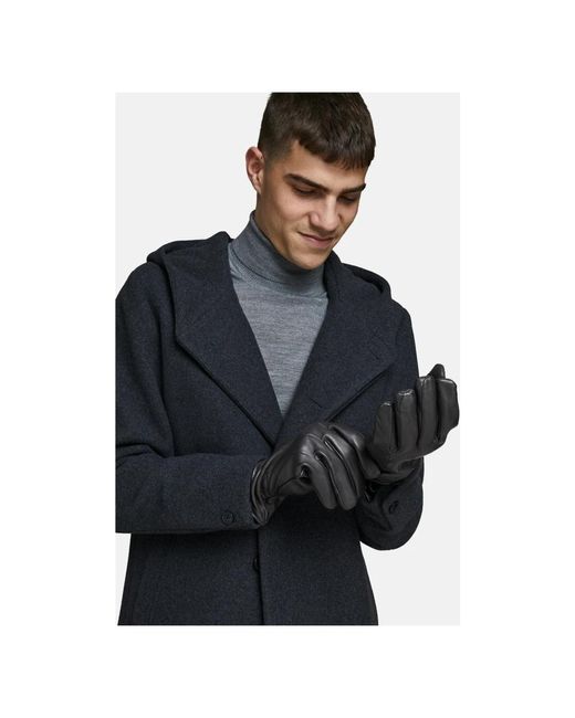 Jack & Jones Jack jones handschuhe montana lederhandschuhe in Black für Herren