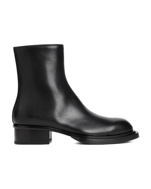 McQueen Black Ankle Boots for men