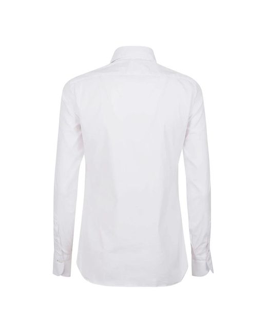 Finamore 1925 White Formal Shirts for men