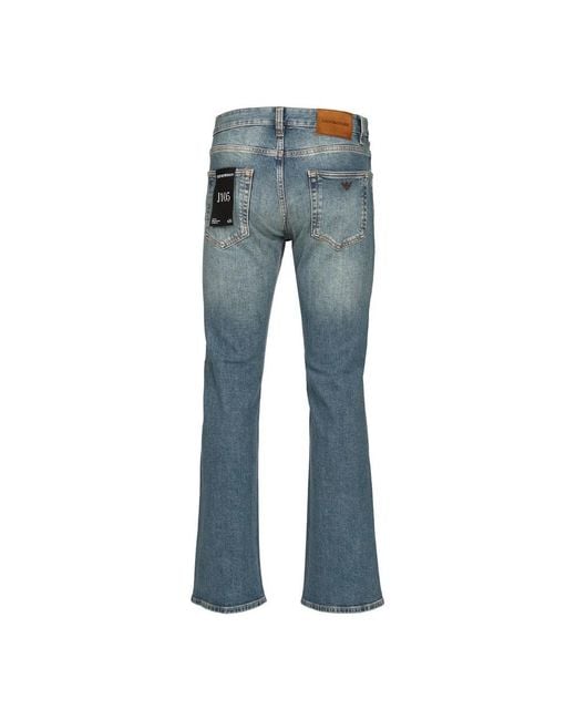 Emporio Armani Blue Straight Fit Jeans for men