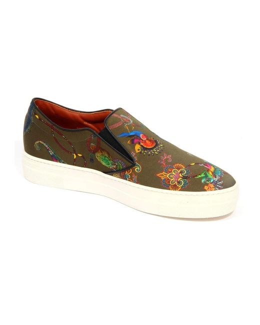 Etro Schoenen ,Veelkleurig ,Slip-On Sneakers in het Multicolor
