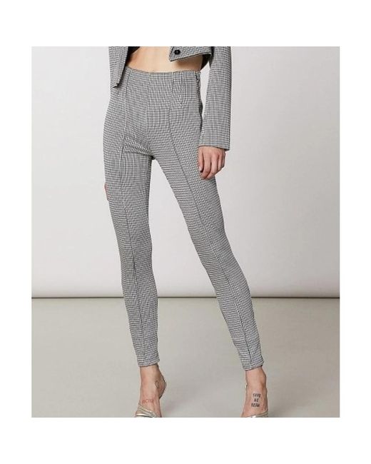 Patrizia Pepe Gray Skinny Trousers