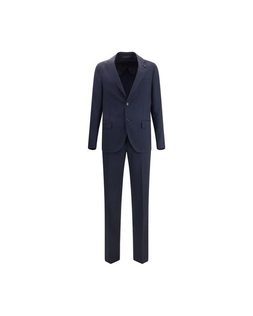 Lardini Blue Single Breasted Suits for men