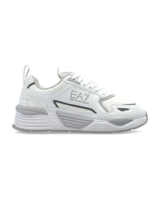 EA7 White Ace Runner Special Sneakers