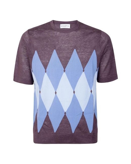 Ballantyne Purple Round-Neck Knitwear for men