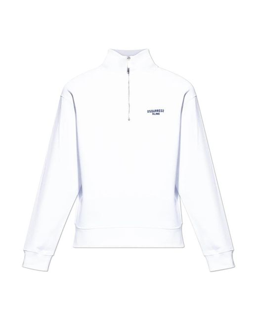 DSquared² Hoodies & Sweatvesten ,Wit ,Katoen Sweatshirts & Hoodies in het White voor heren