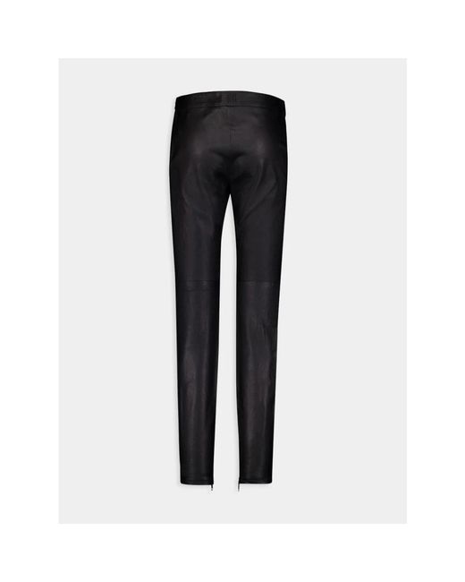Givenchy Black Leather Trousers