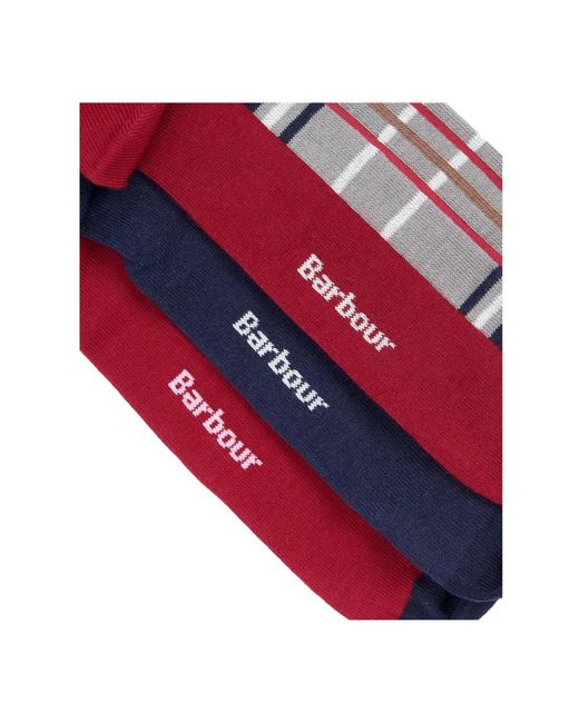 Barbour Red Socks for men