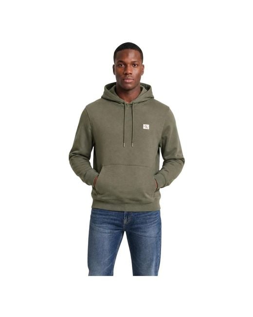 Calvin Klein Green Hoodies for men