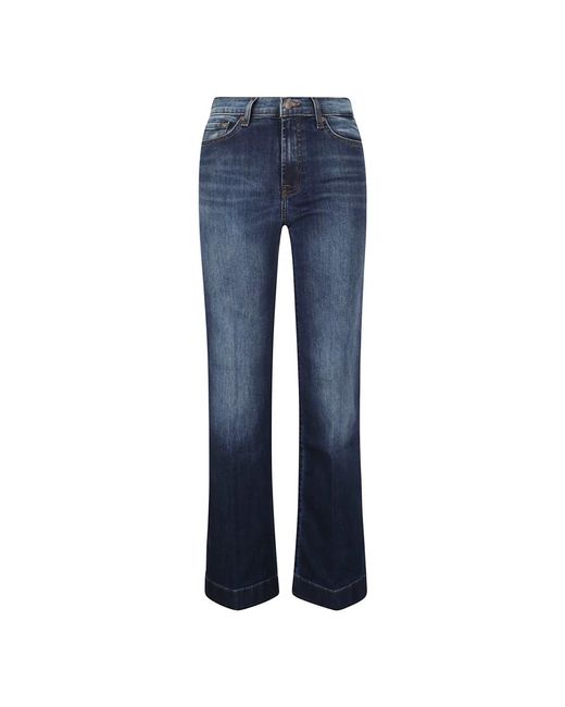 7 For All Mankind Boot-Cut Jeans in het Blue