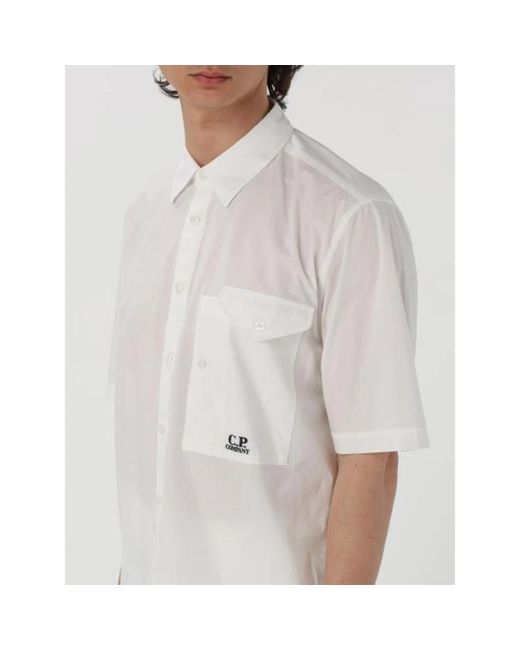 C P Company Short sleeve shirts in Gray für Herren