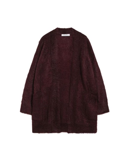 Max Mara Purple Long Knitwear
