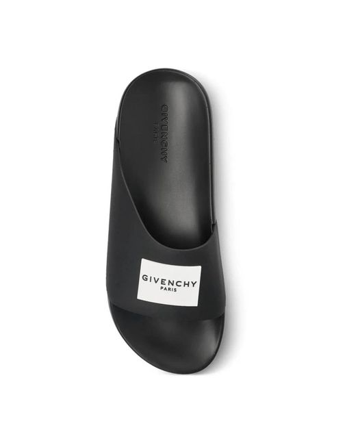 Givenchy Platte Slippers in het Black