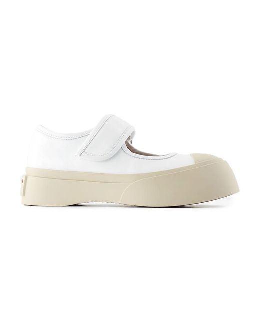 Marni White Mary Jane Sneakers
