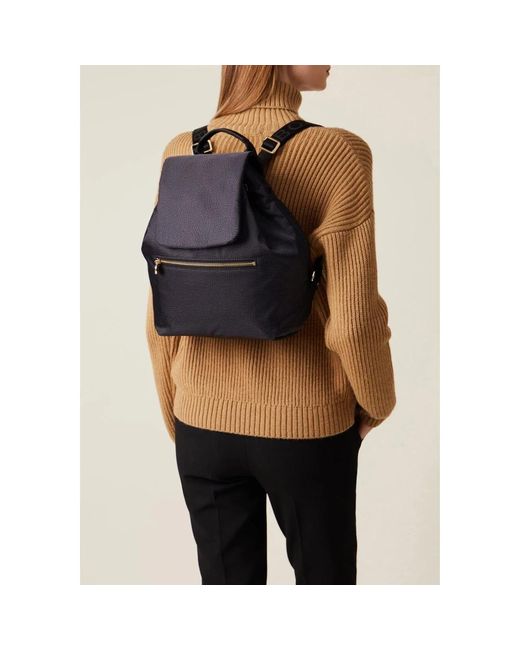 Borbonese Blue Backpacks