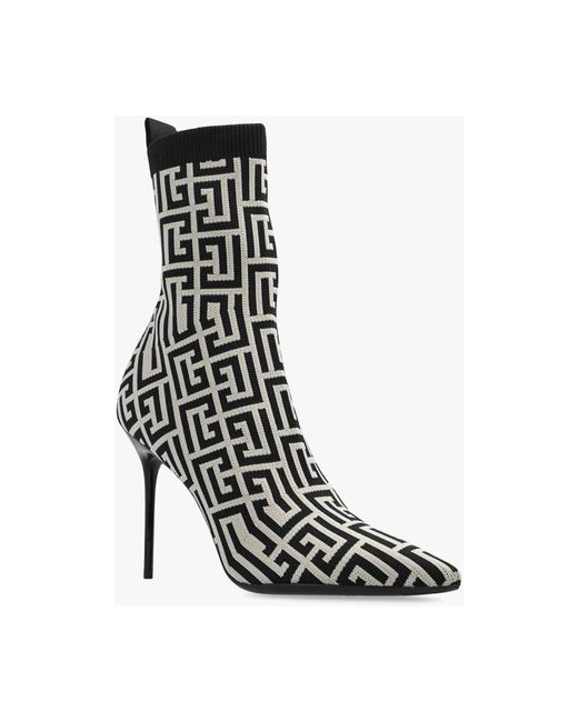 Shoes > boots > heeled boots Balmain en coloris Black