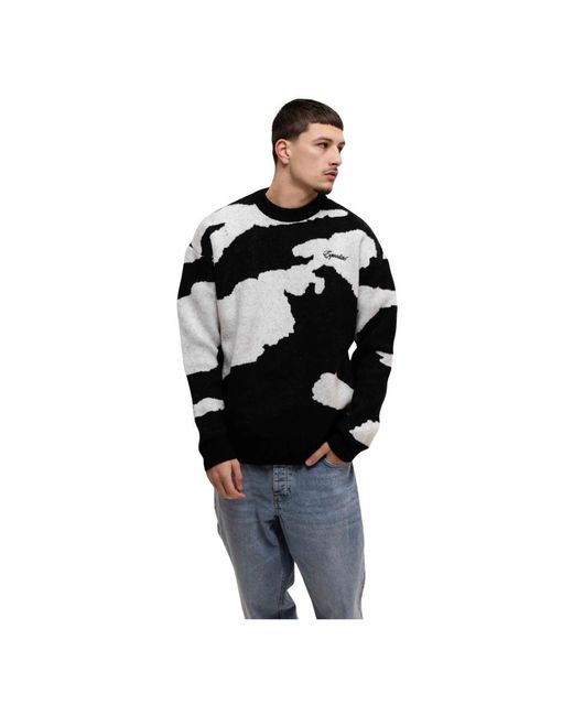 Equalite Camo Strickpullover in Black für Herren