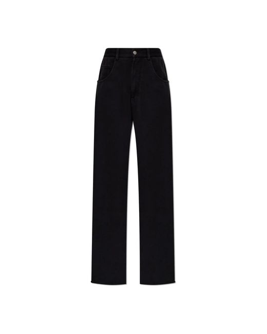MM6 by Maison Margiela Black Straight Jeans
