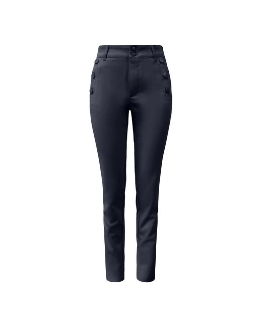2-Biz Slim-Fit Trousers in het Blue