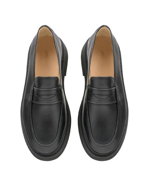 Loafers A.P.C. de color Black