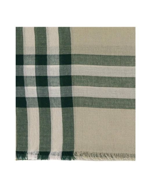 Burberry Green Winter Scarves