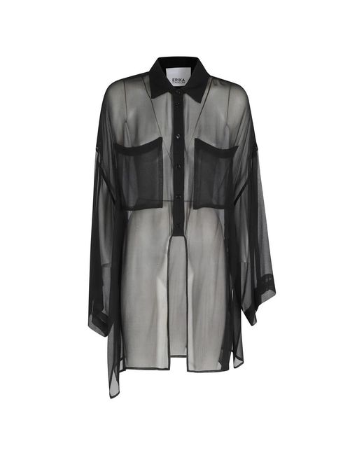 Erika Cavallini Semi Couture Black Shirts