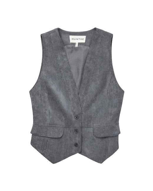 Vests Munthe de color Gray