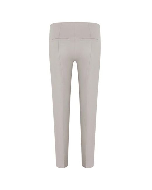 Cambio Gray Slim-Fit Trousers