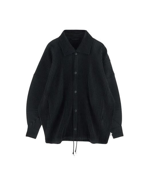 Issey Miyake Gefaltete polyesterjacke in Blue für Herren