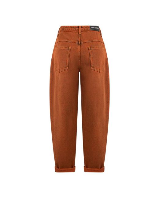 Alberta Ferretti Brown Loose Fit Jeans