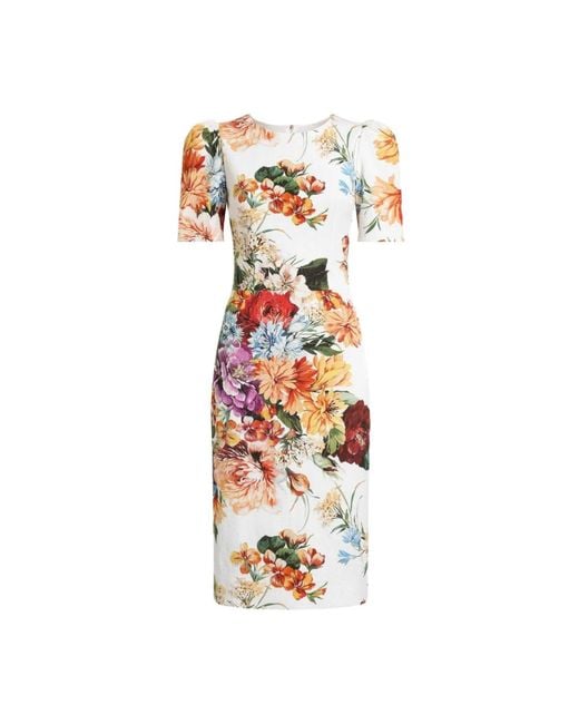 Midi Dresses di Dolce & Gabbana in Metallic