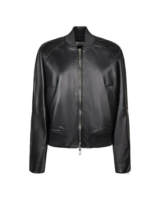 Sportmax Black Bomber Jackets