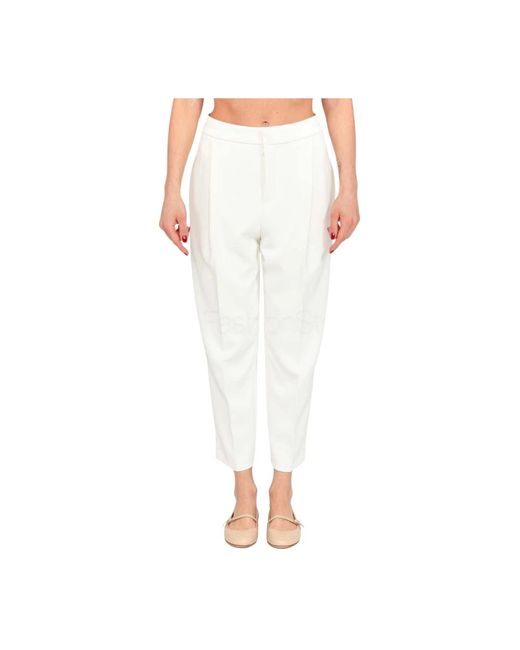 Elisabetta Franchi Slim-Fit Trousers in het White