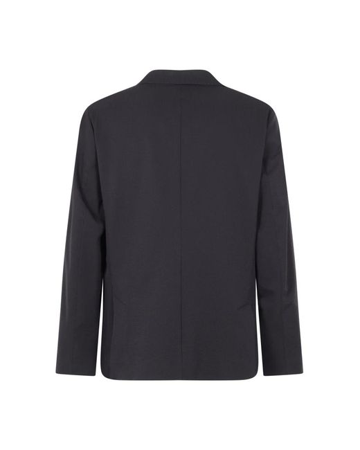 Herno Jassen ,Blauw ,Midnight Button Jas Met Zakken in het Blue voor heren