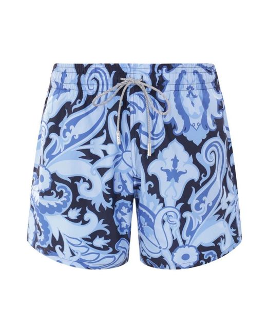 Etro Blue Lightweight Sea Clothing, 100% Polyester for men