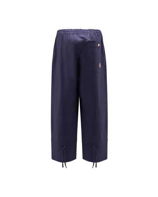 Moncler Blue Straight Trousers for men