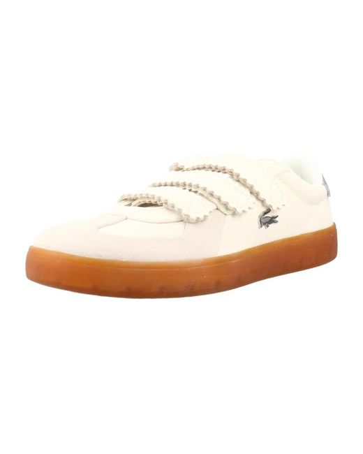 Lacoste White Baseshot Pro Strap