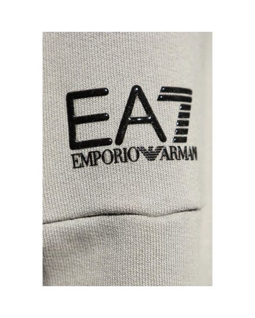 EA7 Hoodie mit logo in Gray für Herren