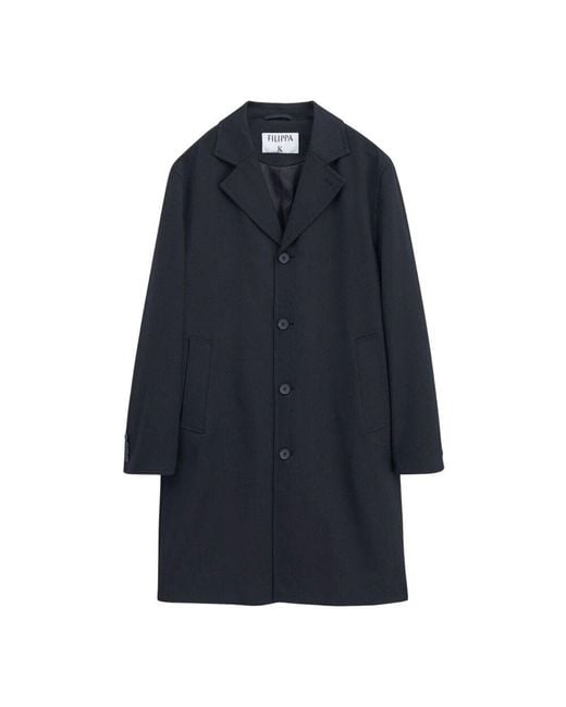 Single-Breasted Coats Filippa K pour homme en coloris Blue
