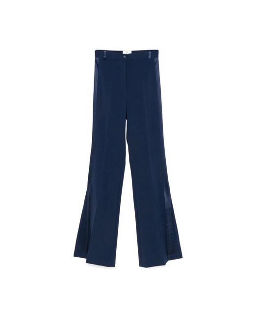 Elisabetta Franchi Blue Wide Trousers