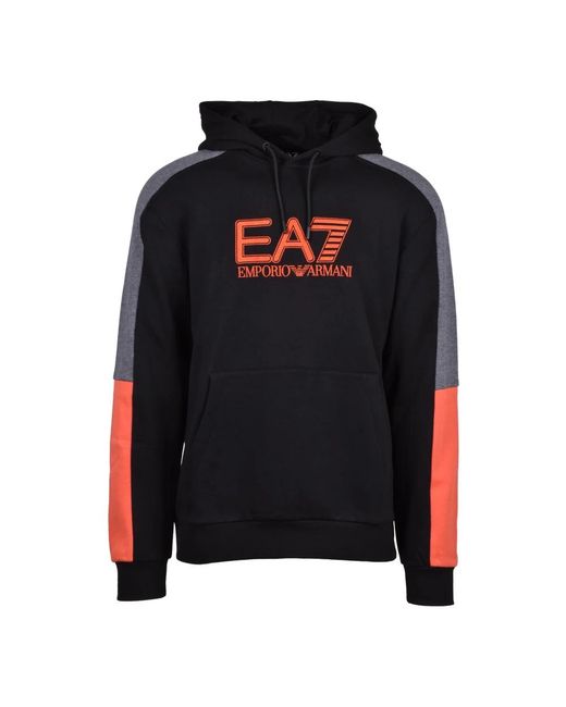 EA7 Hooded Sweatshirt in het Black voor heren
