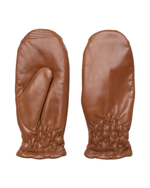 Re:designed Accessoires ,Bruin ,Leer Leren Handschoenen Voor Vrouwen in het Brown