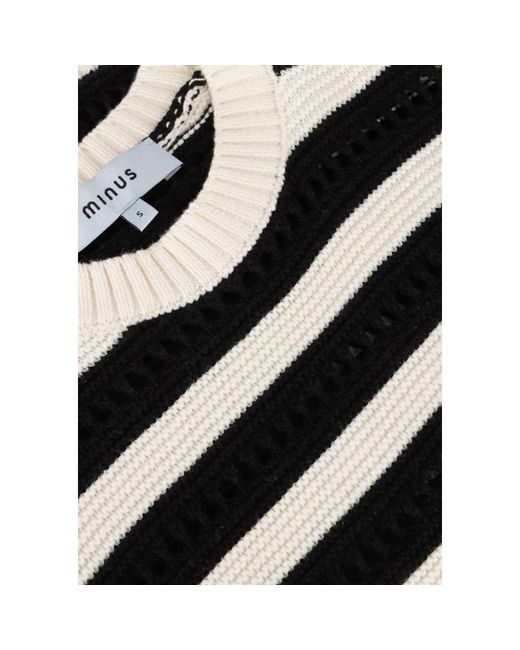 Minus Round-Neck Knitwear in het Black