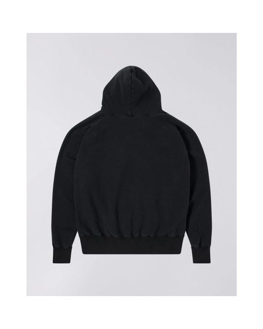 Edwin Hoodies & Sweatvesten ,Zwart ,Hoodies in het Blue voor heren
