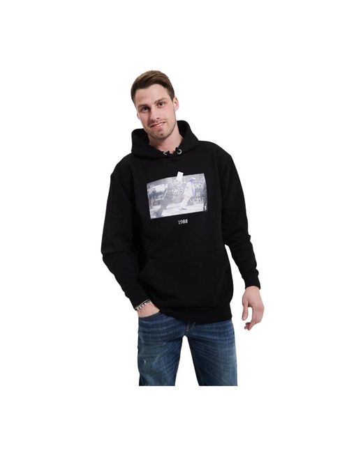 Throwback. Hoodies & Sweatvesten ,Zwart ,Casual Sweatshirt Voor Dagelijks Gebruik in het Black voor heren