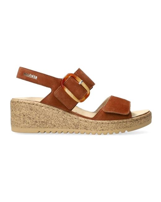 Mephisto Brown Flat sandals